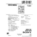 Sony LBT-D107 Service Manual