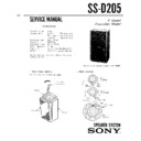 Sony LBT-D205R, SS-D205 Service Manual