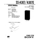 Sony LBT-D307, LBT-D307CD, SS-A307, SS-A307E Service Manual