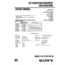 Sony LBT-D390, LBT-D790, LBT-G5500, LBT-XB33, LBT-XB44, LBT-XB50, LBT-XB60 Service Manual