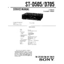 Sony LBT-D505, LBT-D505CD, LBT-D505CDM, LBT-D705, LBT-D705CD, LBT-D705CDM, LBT-D705M, ST-D505, ST-D705 (serv.man2) Service Manual