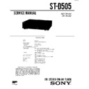 Sony LBT-D505, LBT-D505CD, LBT-D505CDM, ST-D505 Service Manual
