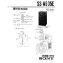 Sony LBT-D505CD, LBT-D505CDM, SS-A505E Service Manual