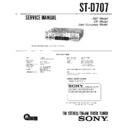 Sony LBT-D507, LBT-D507CD, LBT-D507CDM, LBT-D607, LBT-D607CD, LBT-D707, LBT-D707CD, ST-D707 Service Manual