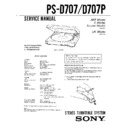 Sony LBT-D507, LBT-D607, LBT-D607CD, LBT-D759CD, PS-D707, PS-D707P Service Manual