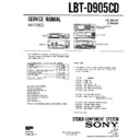 Sony LBT-D905CD (serv.man2) Service Manual
