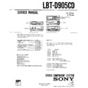 Sony LBT-D905CD Service Manual