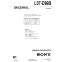 Sony LBT-D990 Service Manual