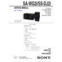Sony LBT-DJ2I, SA-WG2I, SS-DJ2I Service Manual