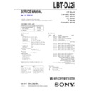 Sony LBT-DJ2I Service Manual