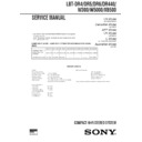 Sony LBT-DR4, LBT-DR440, LBT-DR5, LBT-DR6, LBT-W300, LBT-W5000, LBT-XB500 Service Manual