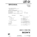 Sony LBT-G1 Service Manual