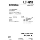 Sony LBT-G1R Service Manual