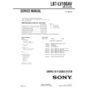Sony LBT-LV100AV Service Manual
