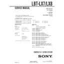 Sony LBT-LX7, LBT-LX8 Service Manual
