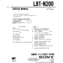 Sony LBT-N200 Service Manual