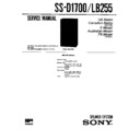 Sony LBT-N255, SS-D1700, SS-LB255 Service Manual