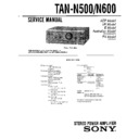 Sony LBT-N500, LBT-N550, LBT-N550K, LBT-N550P, LBT-N600AV, LBT-N650AV, TAN-N500, TAN-N600 Service Manual