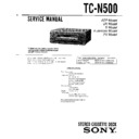 Sony LBT-N500, LBT-N550, LBT-N550K, LBT-N550P, LBT-N600AV, LBT-N650AV, TC-N500 Service Manual
