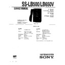 Sony LBT-N550, LBT-N550K, SS-LB500, SS-LB650CR, SS-LB650V Service Manual