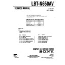 Sony LBT-N650AV, SDP-N600 Service Manual