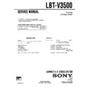 Sony LBT-V3500 Service Manual