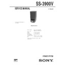 Sony LBT-V3900, SS-3900V Service Manual