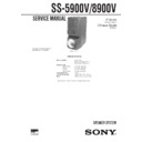 Sony LBT-V5900, LBT-V8900AV, SS-5900V, SS-8900V Service Manual