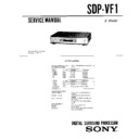 Sony LBT-VF3, SDP-VF1 Service Manual
