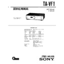 Sony LBT-VF3, TA-VF1 Service Manual