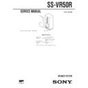 Sony LBT-VR50R, SS-VR50R Service Manual