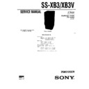 Sony LBT-XB3, LBT-XB3K, LBT-XB3S, SS-XB3, SS-XB30, SS-XB3V Service Manual