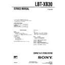 Sony LBT-XB30 Service Manual