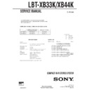 Sony LBT-XB33K, LBT-XB44K Service Manual