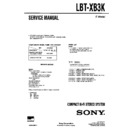 Sony LBT-XB3K Service Manual