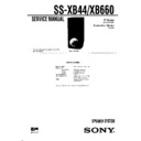 Sony LBT-XB44, SS-XB44, SS-XB660 Service Manual