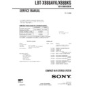 Sony LBT-XB88AVK, LBT-XB88KS Service Manual