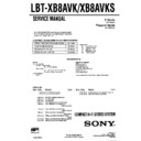 lbt-xb8avk, lbt-xb8avks service manual