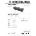 Sony LBT-XGV10AV, SS-CT380, SS-RC380, SS-RS380 Service Manual