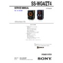 Sony LBT-ZT4, SS-ZT4 Service Manual