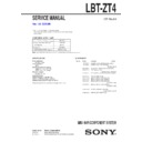 Sony LBT-ZT4 Service Manual