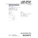 lbt-ztx7 service manual