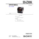 Sony LBT-ZX99I, SS-ZX99I Service Manual
