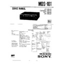 Sony MDS-101 Service Manual