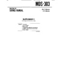 Sony MDS-303 (serv.man2) Service Manual