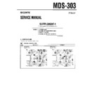 Sony MDS-303 (serv.man3) Service Manual
