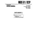 Sony MDS-B1, MDS-B2P (serv.man2) Service Manual
