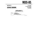 Sony MDS-B5 (serv.man2) Service Manual