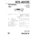 mds-ja555es service manual