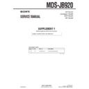 Sony MDS-JB920 (serv.man2) Service Manual